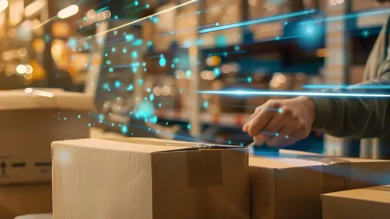 Automate inventory management with real-time stock tracking in a warehouse